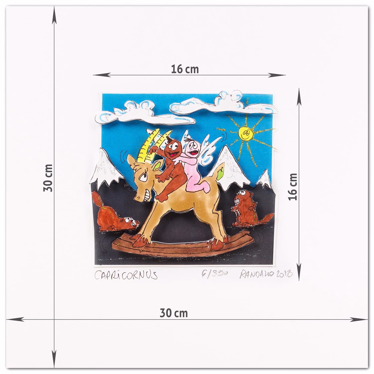 Paolo Randazzo 3D Sternzeichen CAPRICORNUS Steinbock Paolo Randazzo 3D Sternzeichen CAPRICORNUS Steinbock