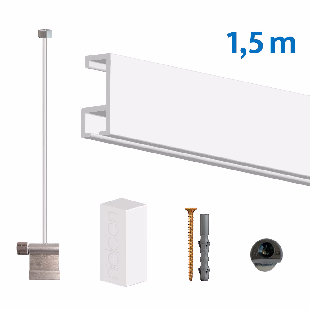 Nielsen-Bilderschiene-Economy-Set-weiss Nielsen Bilderschiene Economy-Set in Weiss