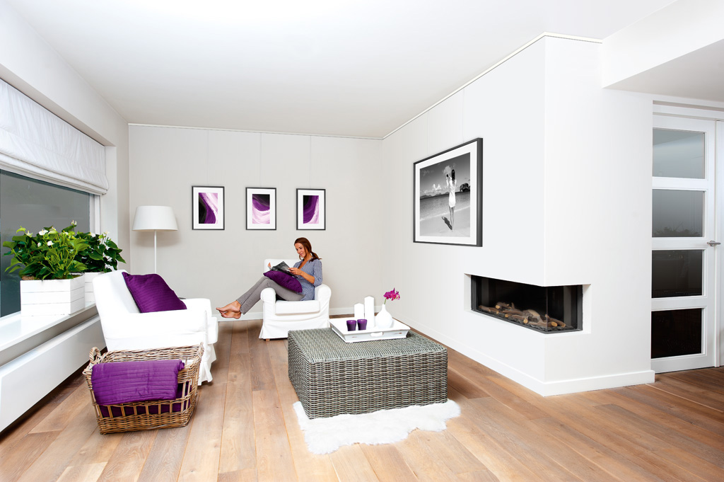 Bilderschiene im Wohnzimmer