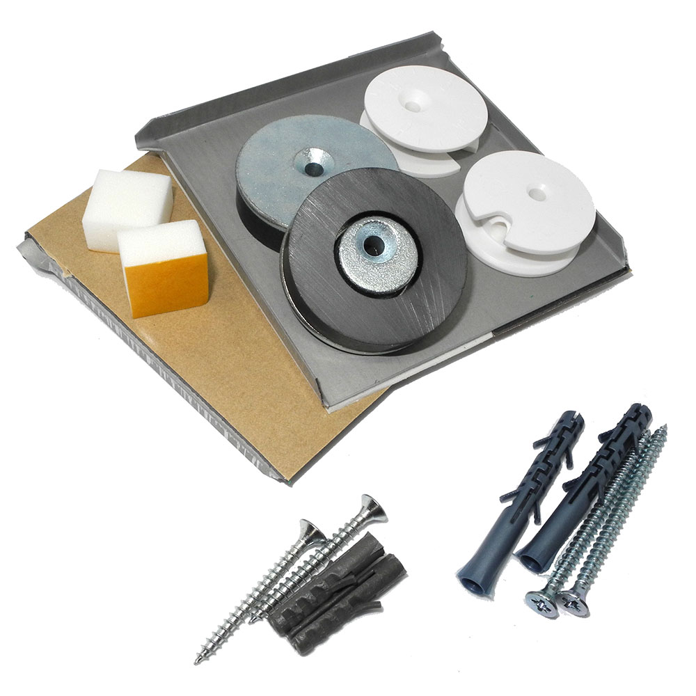 Spiegelbefestigung EM1G bis 0 8 m 12 kg Standard Set Spiegelbefestigung bis 0,8 m² und 12 kg, Standard Set