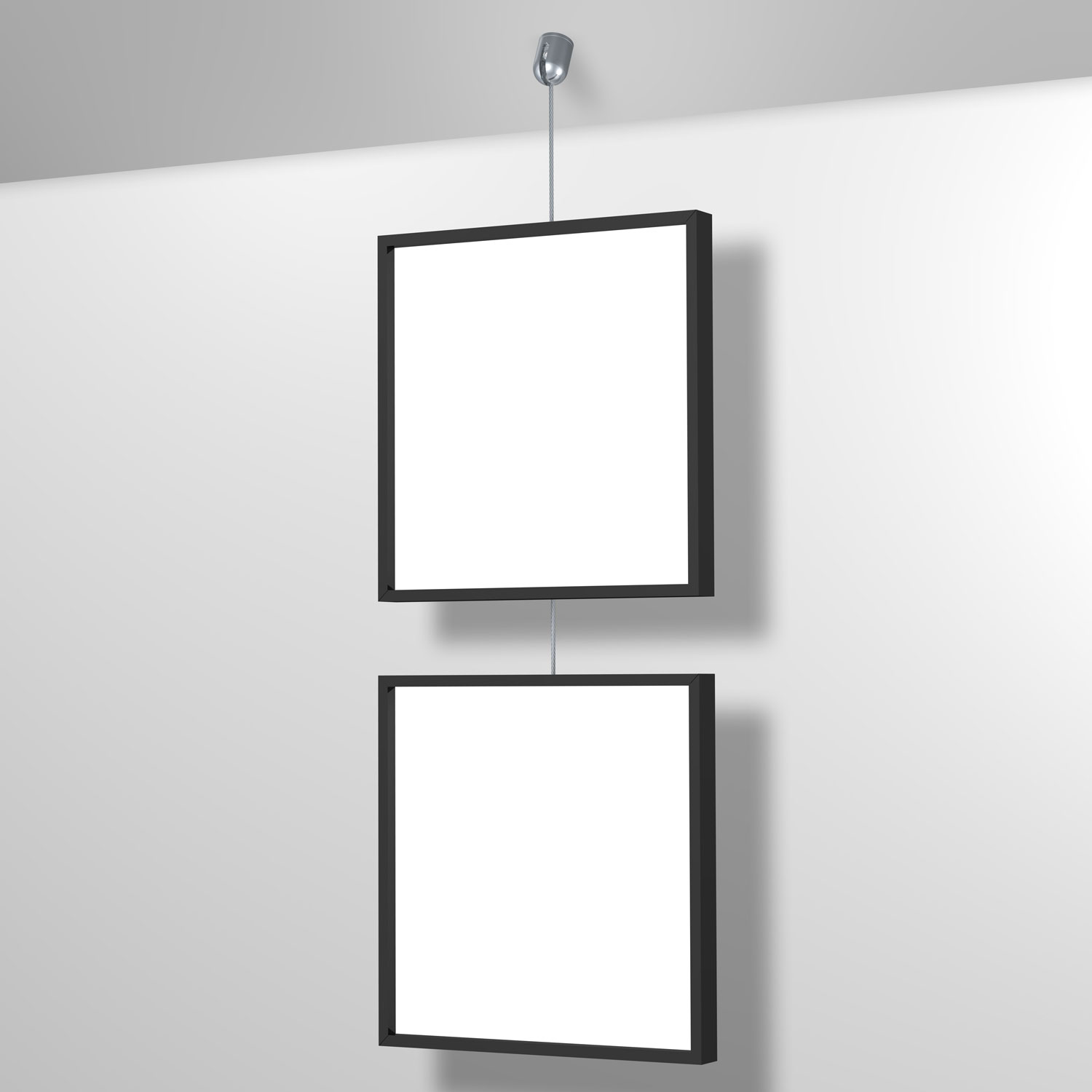 Displayseil aus Stahl mit Bilderhaken Anwendung Display Seil für Bilder mit Einzelaufhängung für schräge Wände
