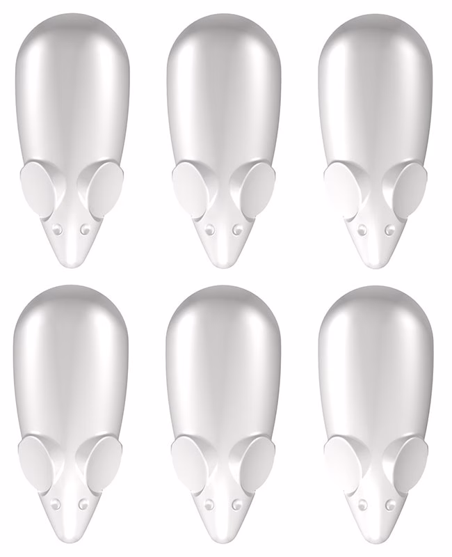 Artiteq - Mouse Magnets weiß, 6er-Set