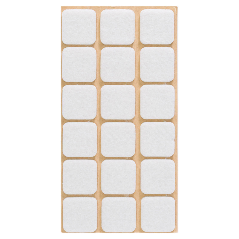 Filzpuffer Bilderrahmen selbstklebend Weiss Quadrat 25x25mm Filzpuffer Bilderrahmen selbstklebend Weiss Quadrat 25x25mm