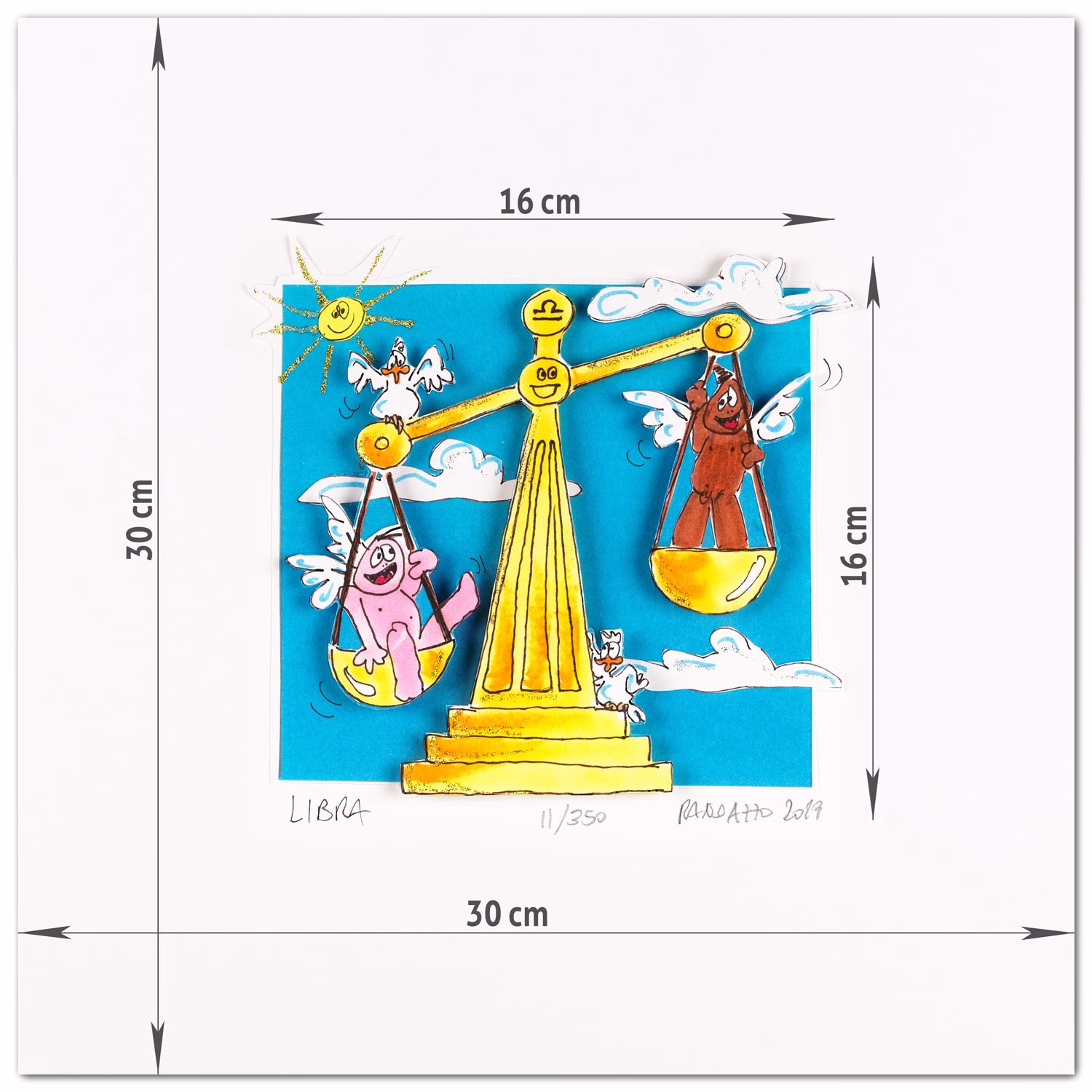 Bemassung Paolo Randazzo 3D Sternzeichen LIBRA Waage Bemassung Paolo Randazzo 3D Sternzeichen LIBRA Waage