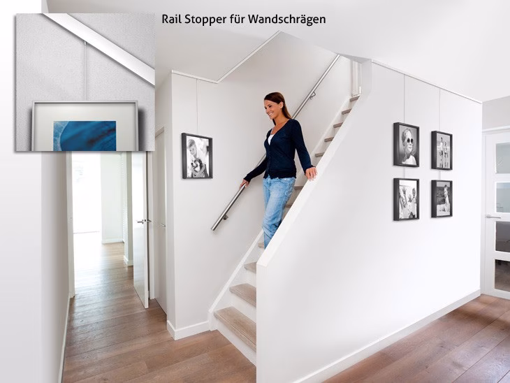 Feststeller für Schrägmontage Treppenhaus