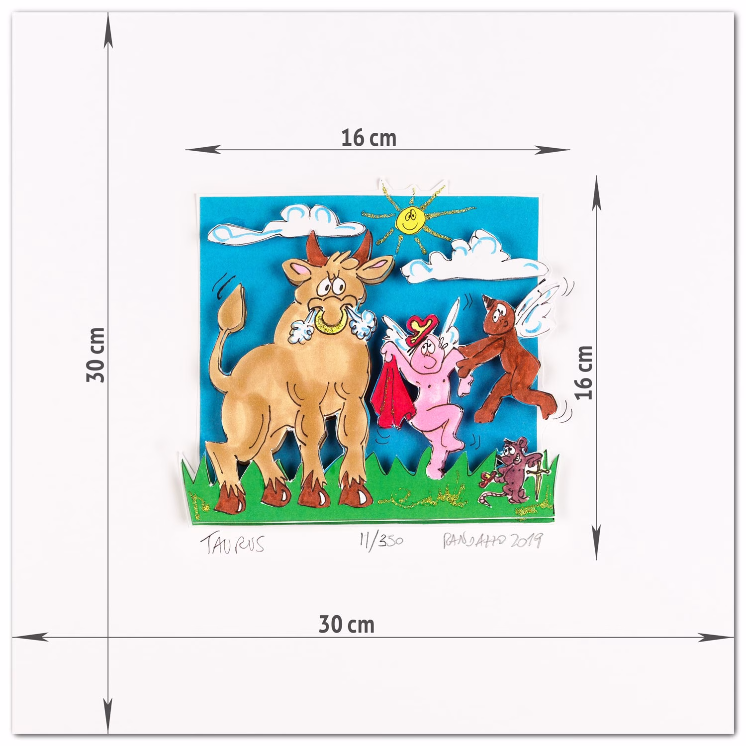 Bemassung Paolo Randazzo 3D Sternzeichen TAURUS Stier Bemassung Paolo Randazzo 3D Sternzeichen TAURUS Stier