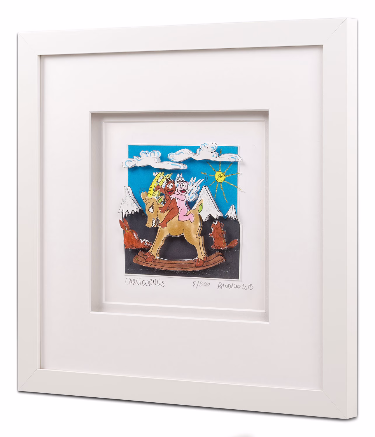 Sternzeichen Steinbock Paolo Randazzo 3D Bild weisser Bilderrahmen Holz Seitenansicht 1500x1500 Sternzeichen Steinbock Paolo Randazzo 3D Bild weisser Bilderrahmen Holz Seitenansicht 1500x1500