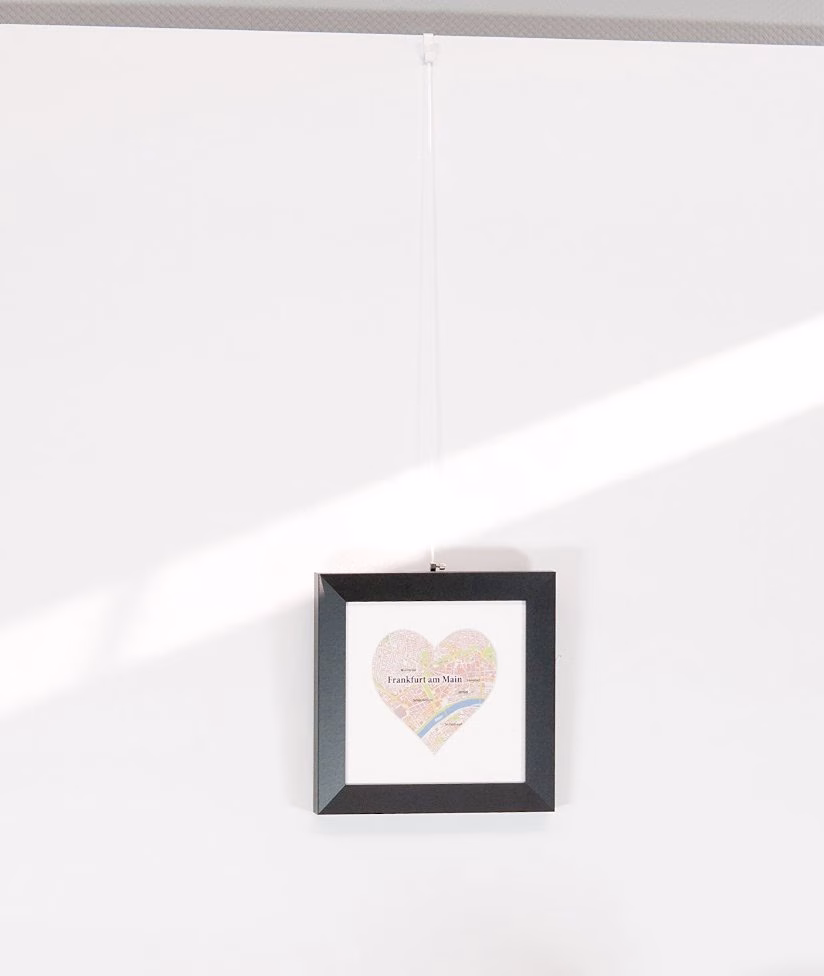 Stellwandhaken, Beispiel mit Bilderrahmen
