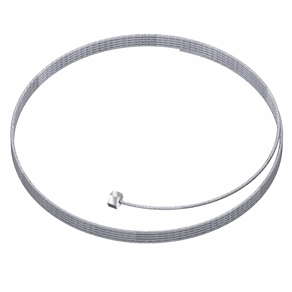 Stahlseil-1-2-mm-silber Stahlseil mit Gleiter in Silber