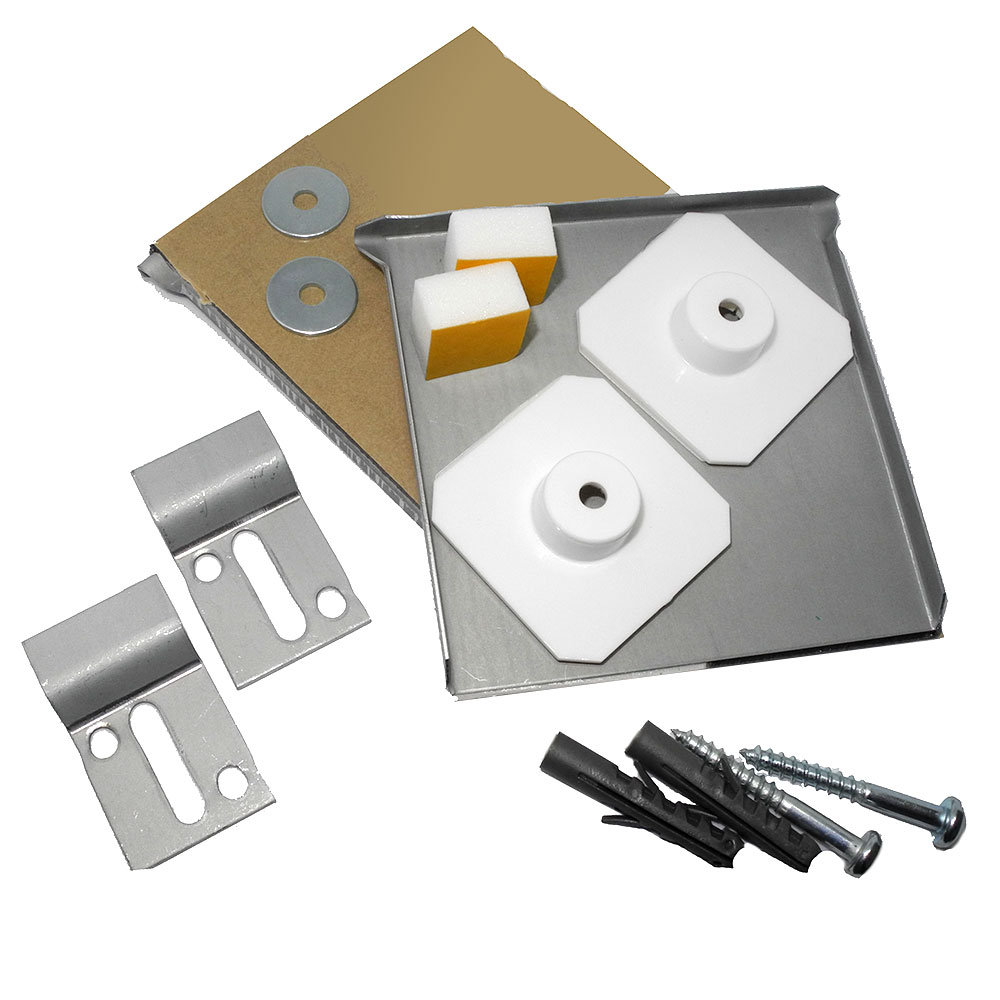 Spiegelbefestigung LD1G bis 0 8 m 12 kg Standard Set Spiegelbefestigung LD1G bis 0,8 m², 12 kg als Standard Set