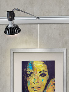 Ihre Bilder werden so ins richtige Licht gesetzt Bilderschienen mit integrierter 12V-Stromschiene für LED Spots zur Beleuchtung von Bildern