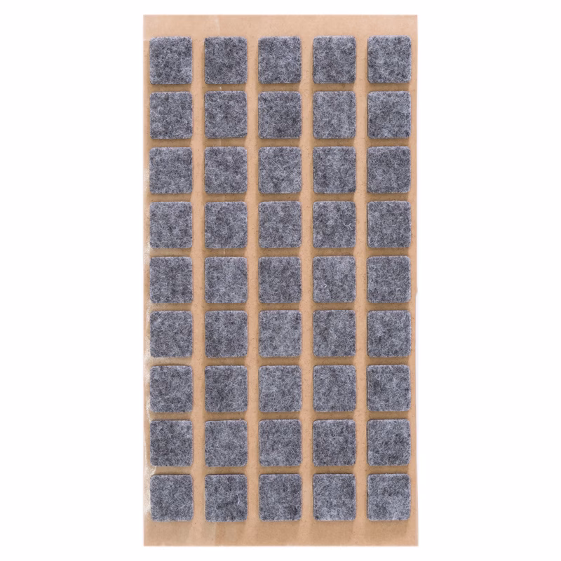 Filzpuffer-fur-Bilderrahmen-selbstklebend-Grau-Quadrat-15x15mm Graue Filzpuffer für Bilderrahmen, selbstklebend, quadratisch, 14 x 14 mm