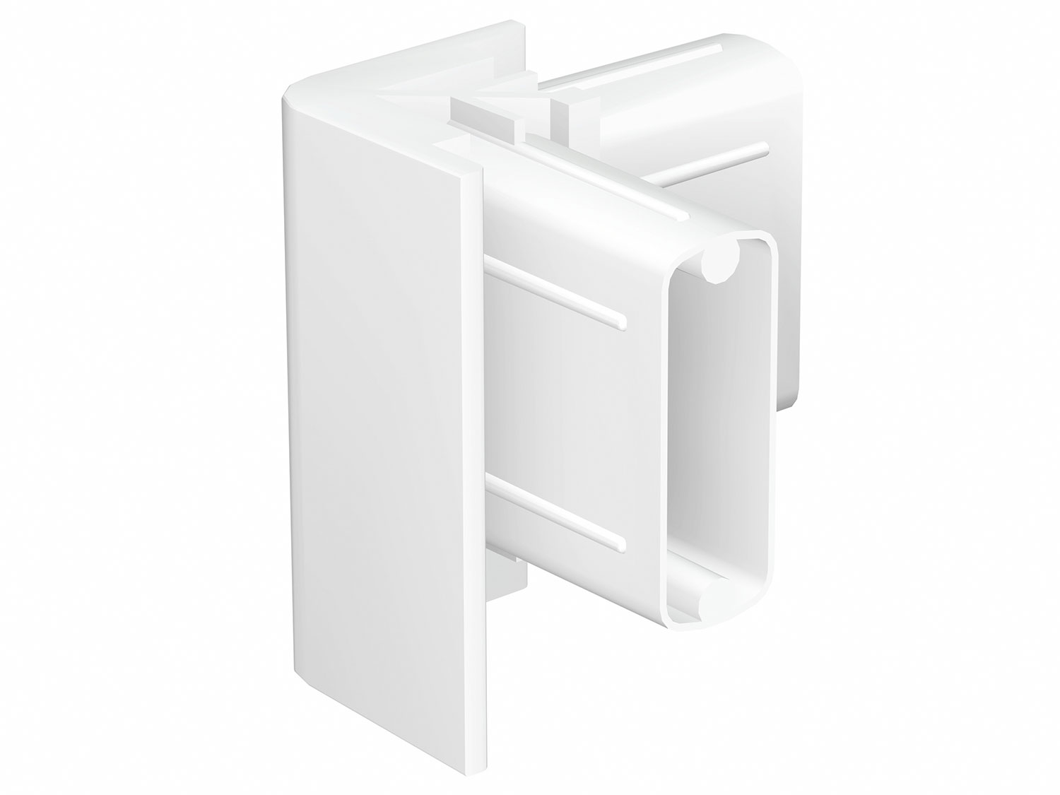 Galerieschienen Eckverbinder weiss Bilderschienen Eckverbinder in Weiß