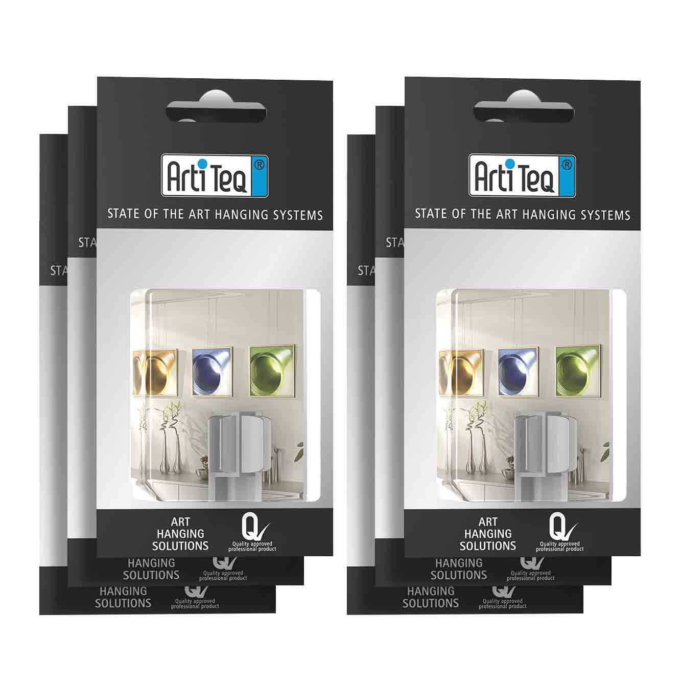 Eckverbinder Artiteq Click Rail grau 6er Pack Eckverbinder Artiteq Click Rail grau 6er Pack