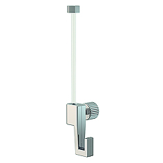 Artiteq Bilderhaken 4 kg, Modell 9.4205.E, für Bilderschienen und 2-mm Seile, präzise fixierbar per Schraube