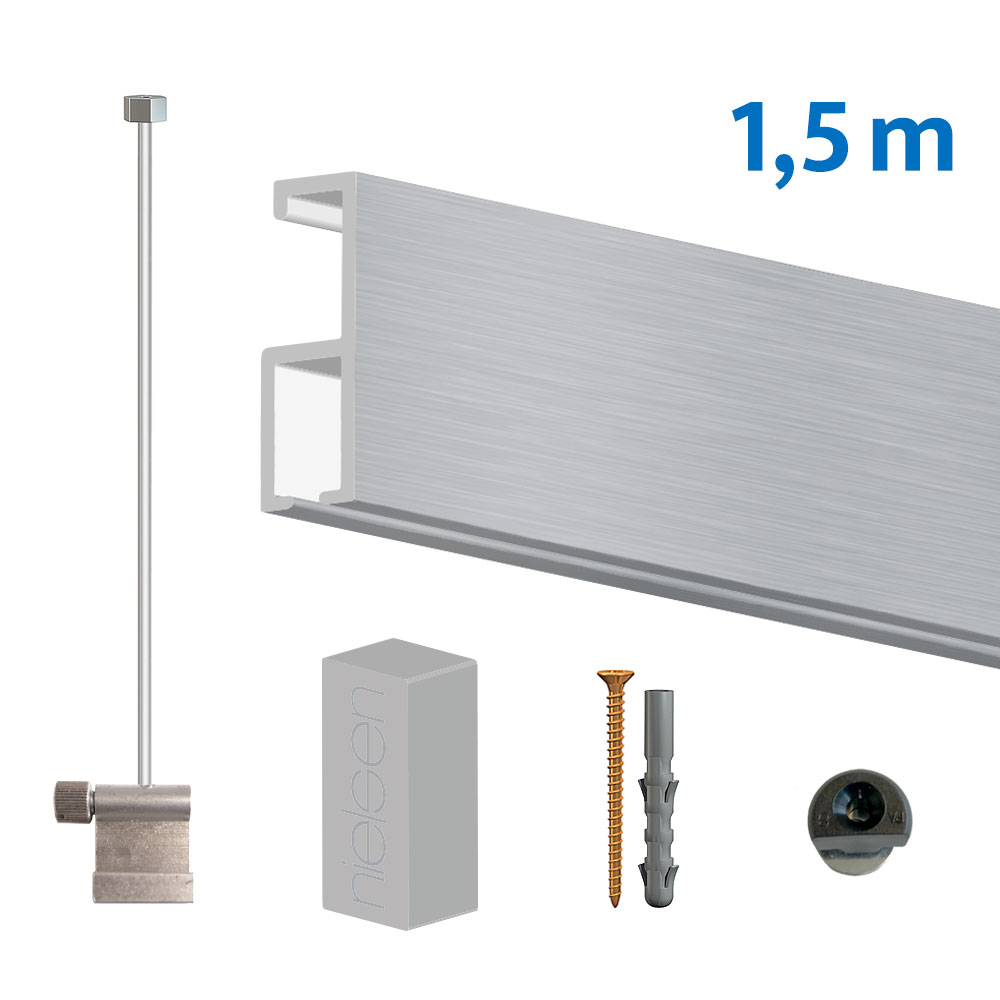 Nielsen Bilderschiene Profi Set silber