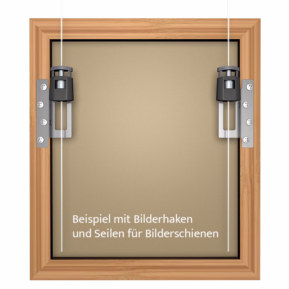 Aufhänger für schwere Bilder oder Keilrahmen aus Holz
