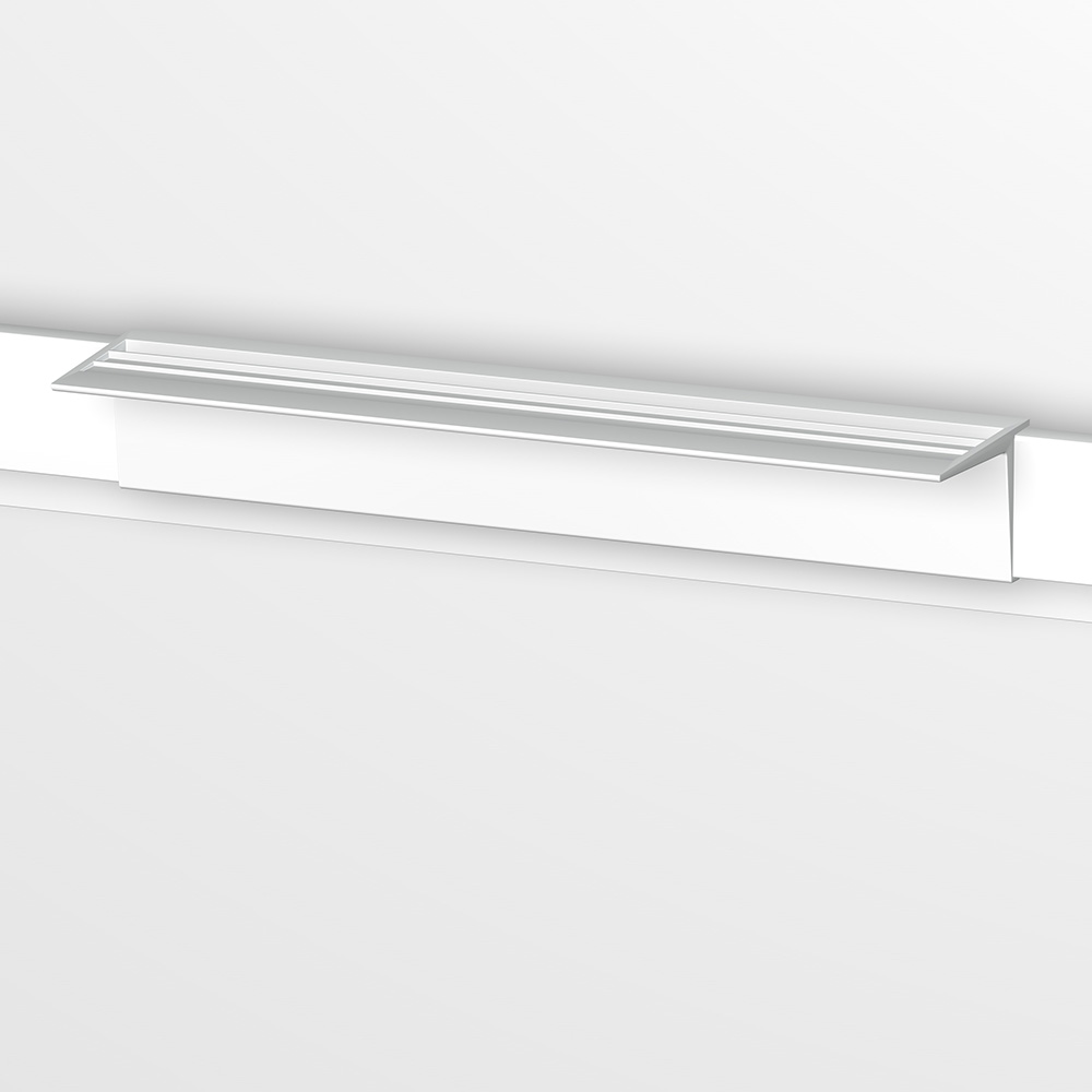 Support Clip für Info Rail Klemmschienen weiss