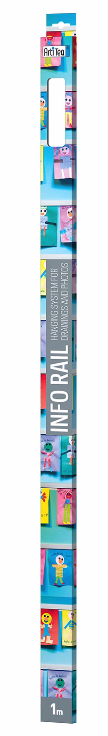 Info Rail Retail Pack weiß 100 cm, 5 Stück