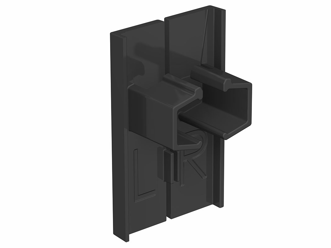 Artiteq Endkappe Info Rail Me schwarz (L+R)