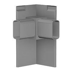 Galerieschienen Pro Eckverbinder grau