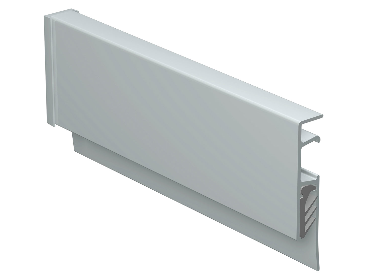Klemmschiene Info Rail silber