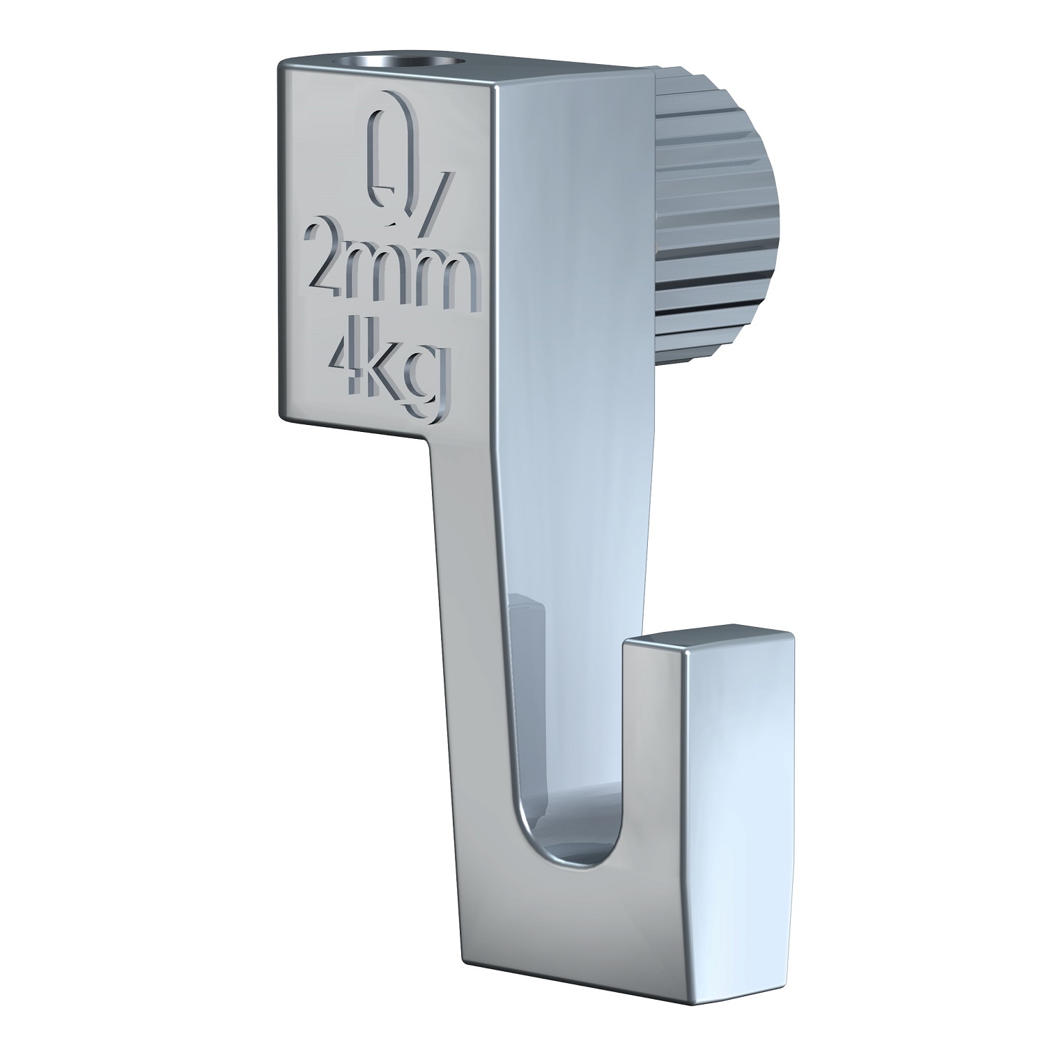 Artiteq Bilderhaken 4 kg (9.4205.E) für Bilderschienen Bilderhaken 4 kg mit Feststellschraube für Bilderschienen, passend für 2-mm Seile, Artiteq, freigestellt