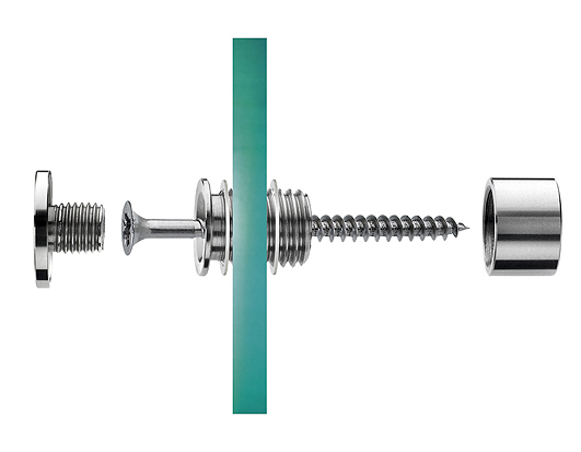 105 010_Confix1 Montage Halter Abstandshalter aus Edelstahl Funktion