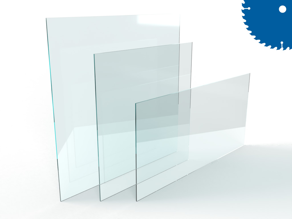 Bilderglas im Zuschnitt