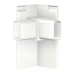 Galerieschienen Pro Eckverbinder Galerieschienen Pro Eckverbinder in Weiß