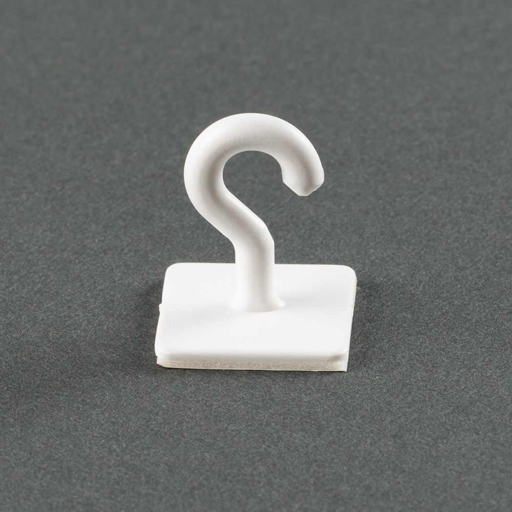 Klebehaken Universal weiss Universal Klebehaken aus weißem Kunsstoff, einzeln