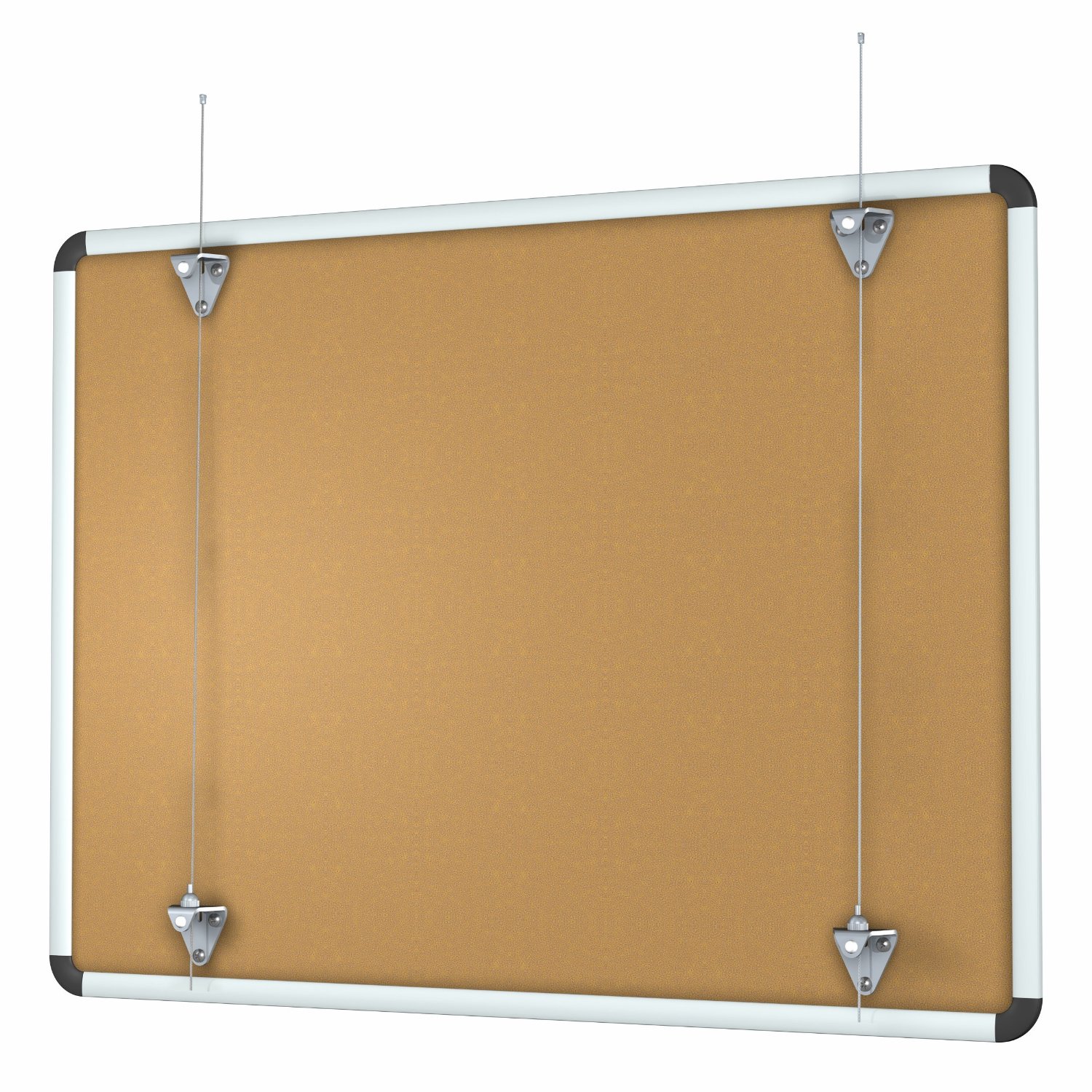 Whiteboard Aufhängeset für Galerieschienen Rückwand 2