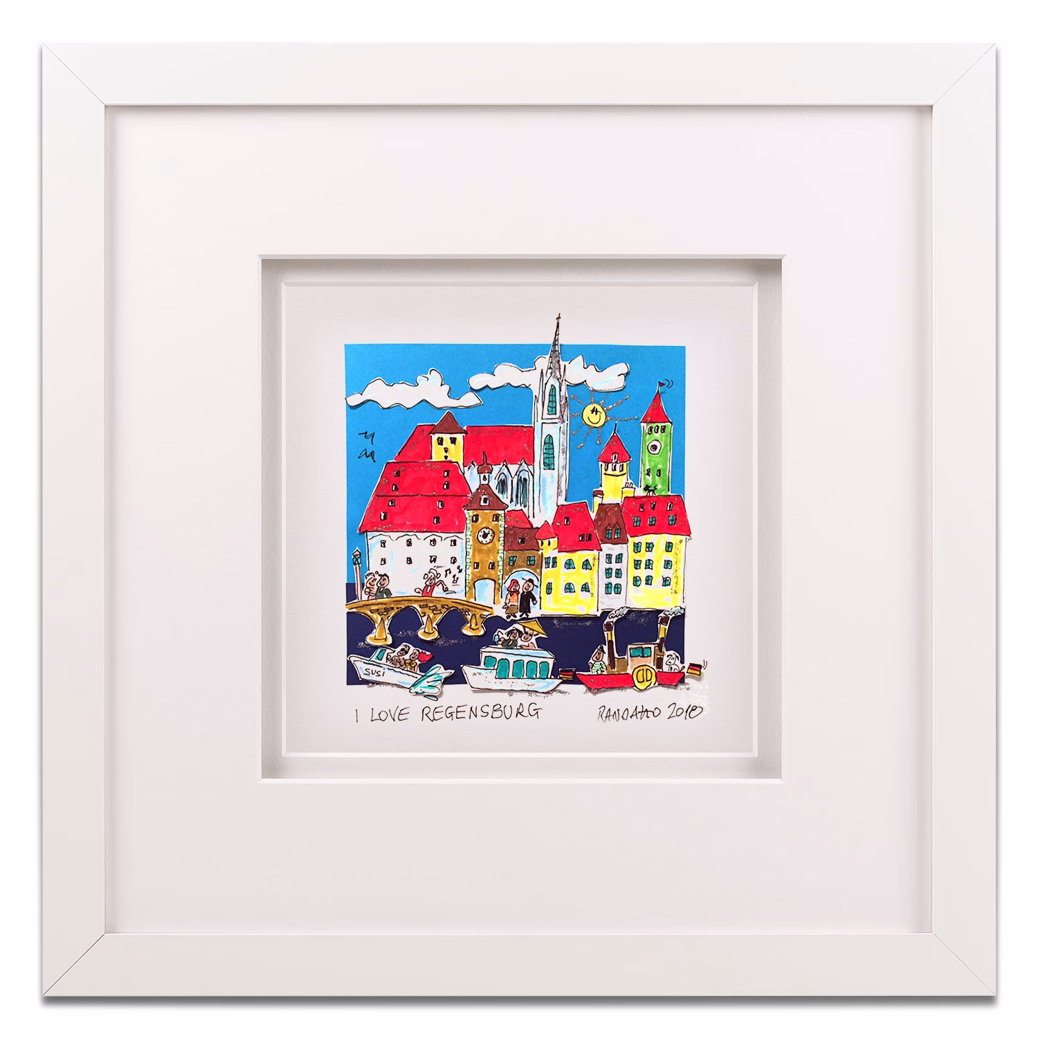3D Art Bilderrahmen mit Motiv I Love Regensburg Paolo Randazzo Weiss 3D Art Bilderrahmen mit Motiv I Love Regensburg Paolo Randazzo Weiss