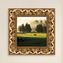 Holz Bilderrahmen Gold