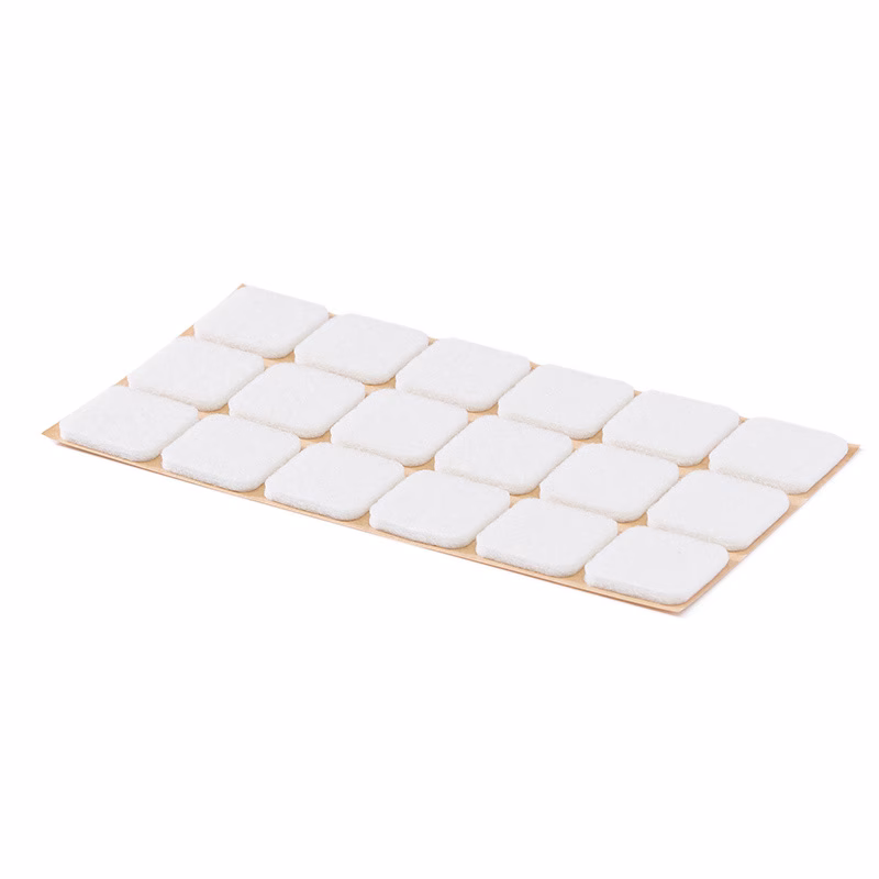 Filzpuffer für Bilderrahmen, selbstklebend, quadratisch, 25 x 25 mm
