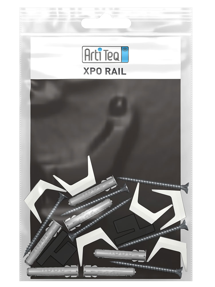 Artiteq Set Befestigungsmaterial Xpo Rail schwarz Artiteq Set Befestigungsmaterial Xpo Rail schwarz