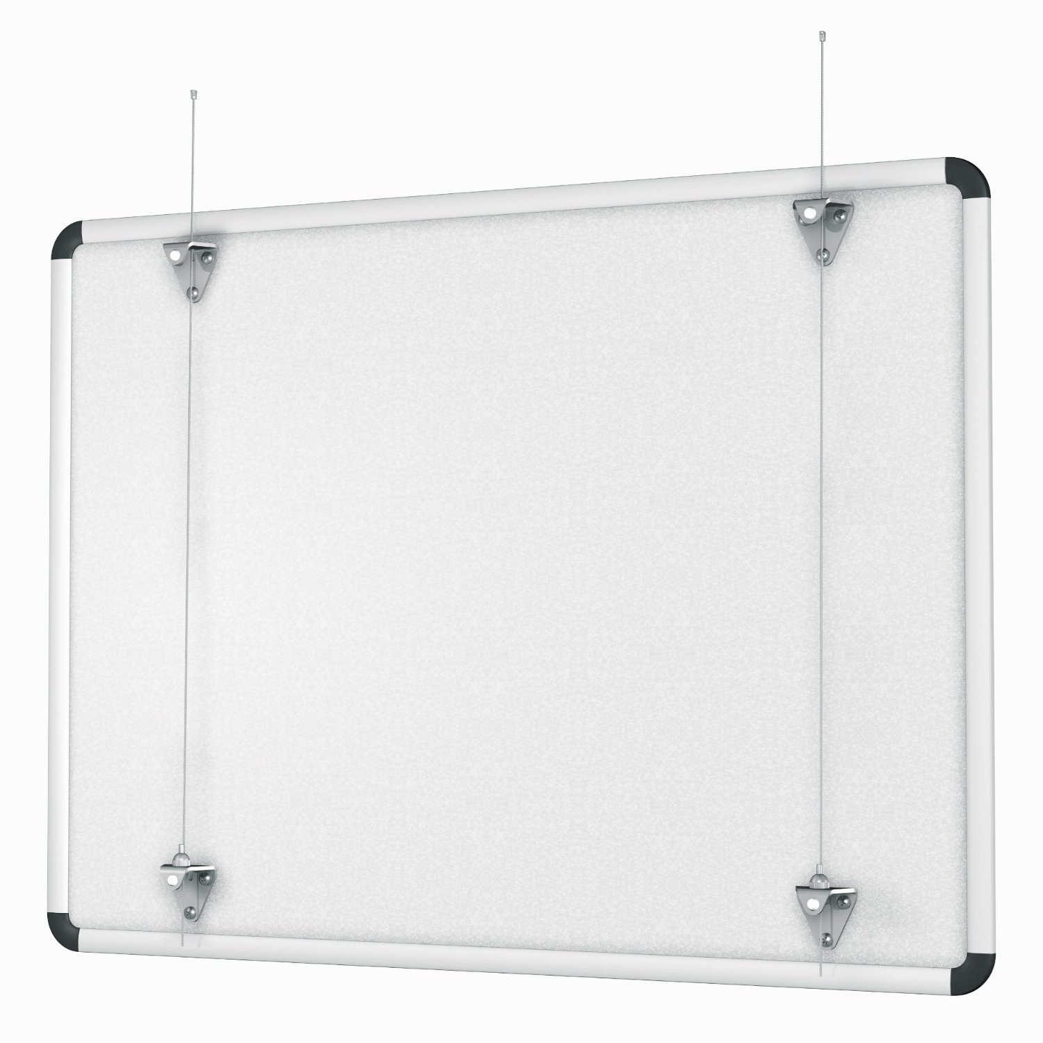 Whiteboard Aufhängeset für Galerieschienen1 Whiteboard Aufhängeset für Galerieschienen Rückwand 1