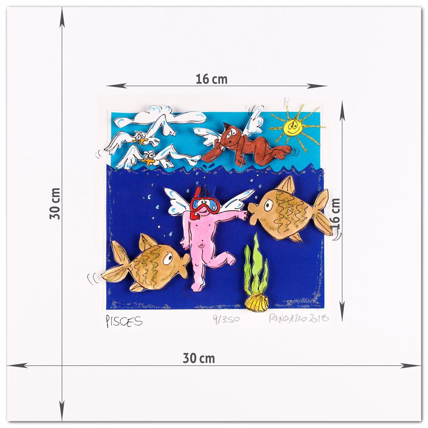 Paolo Randazzo 3D Sternzeichen PISCES Fische Paolo Randazzo 3D Sternzeichen PISCES Fische