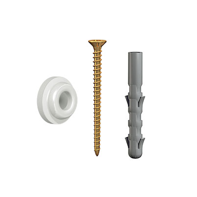 Montageteile Set Galerieschienen Schraubgleiter 3er Montageset Basic Clip