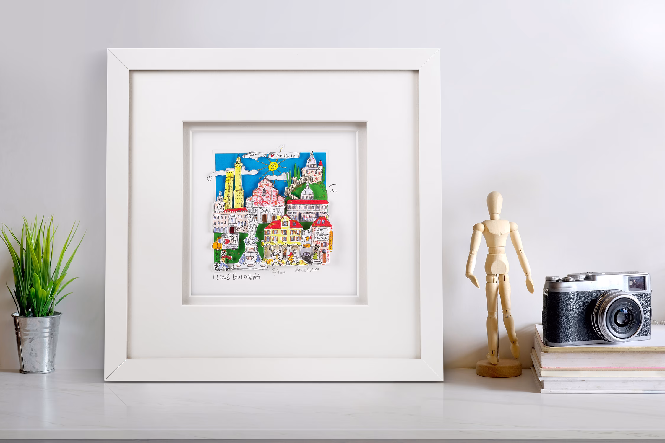 paolo randazzo 3d grafik i love bologna bilderrahmen weiss ambiente paolo randazzo 3d grafik i love bologna bilderrahmen weiss ambiente