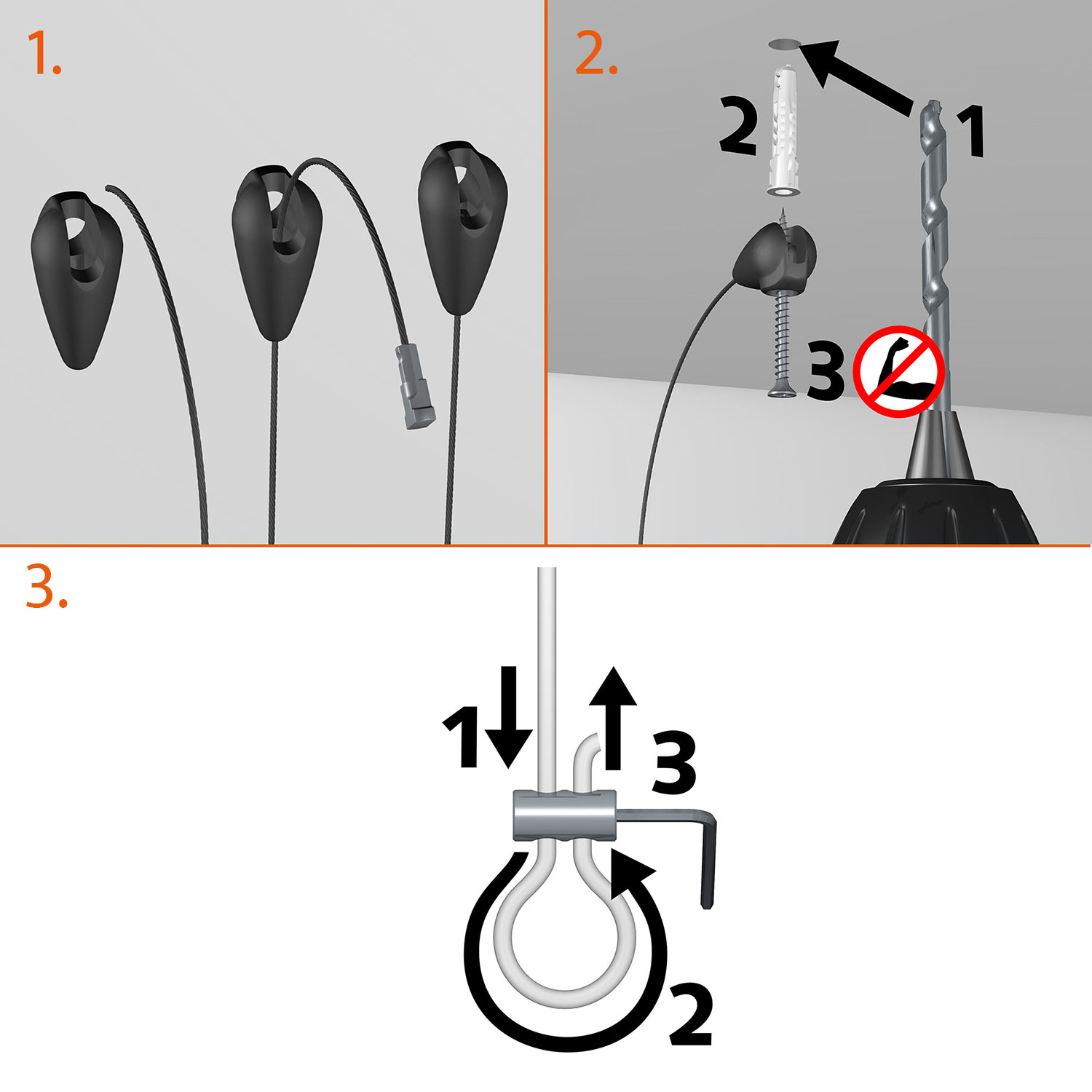 Universal Plattenaufhänger als Set, Anleitung