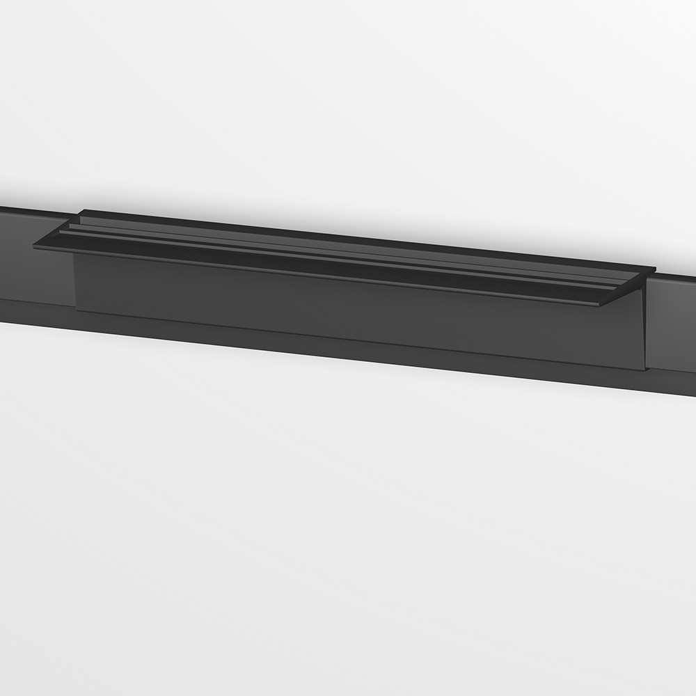 Support Clip für Info Rail Klemmschienen schwarz
