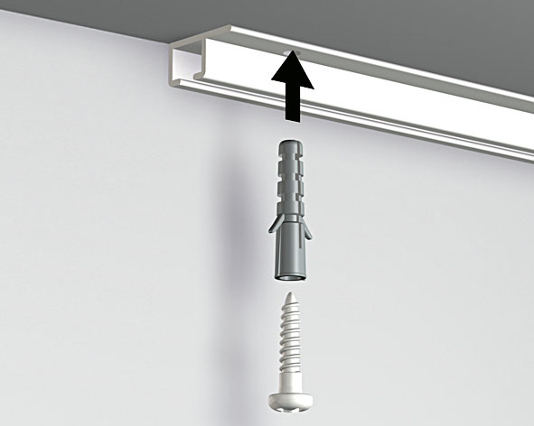 Artiteq Schraube 3 x 16 mm incl bit für Top Rail weiss Artiteq Schraube 3 x 16 mm (incl. bit) für Top Rail weiss