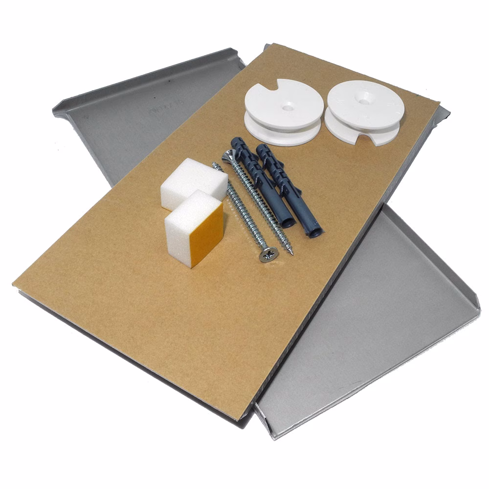 Spiegelbefestigung E2G bis 1,6 m² und 24 kg, Standard-Set