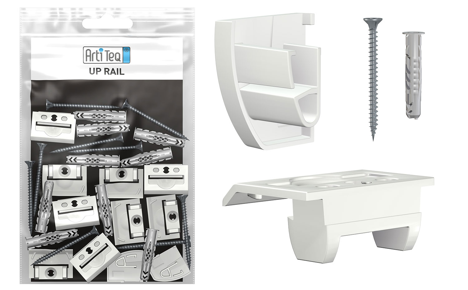 Bilderschiene Up Rail Deckenmontage Montageset Bilderschiene Up Rail zur Deckenmontage, Montageset