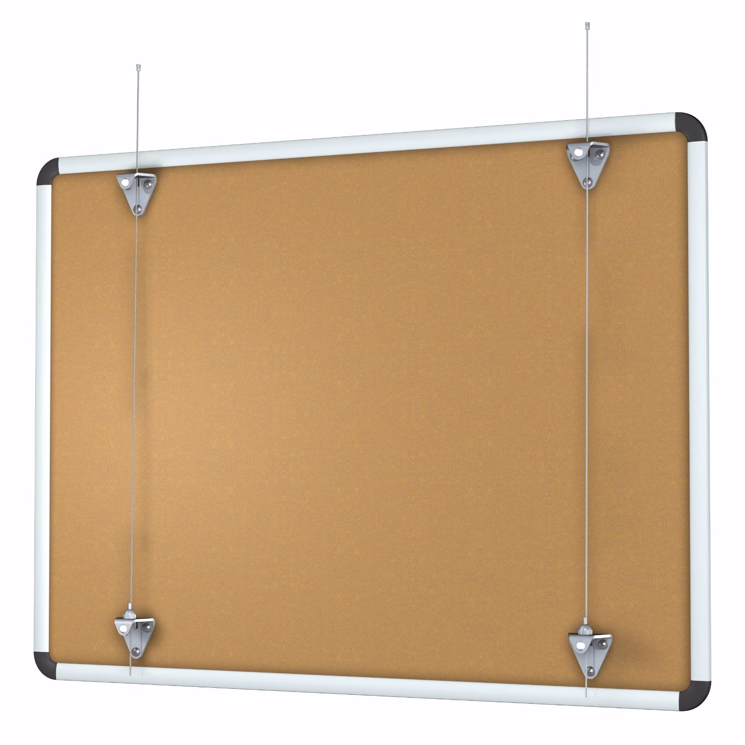 Whiteboard Aufhängeset für Galerieschienen Rückwand 1