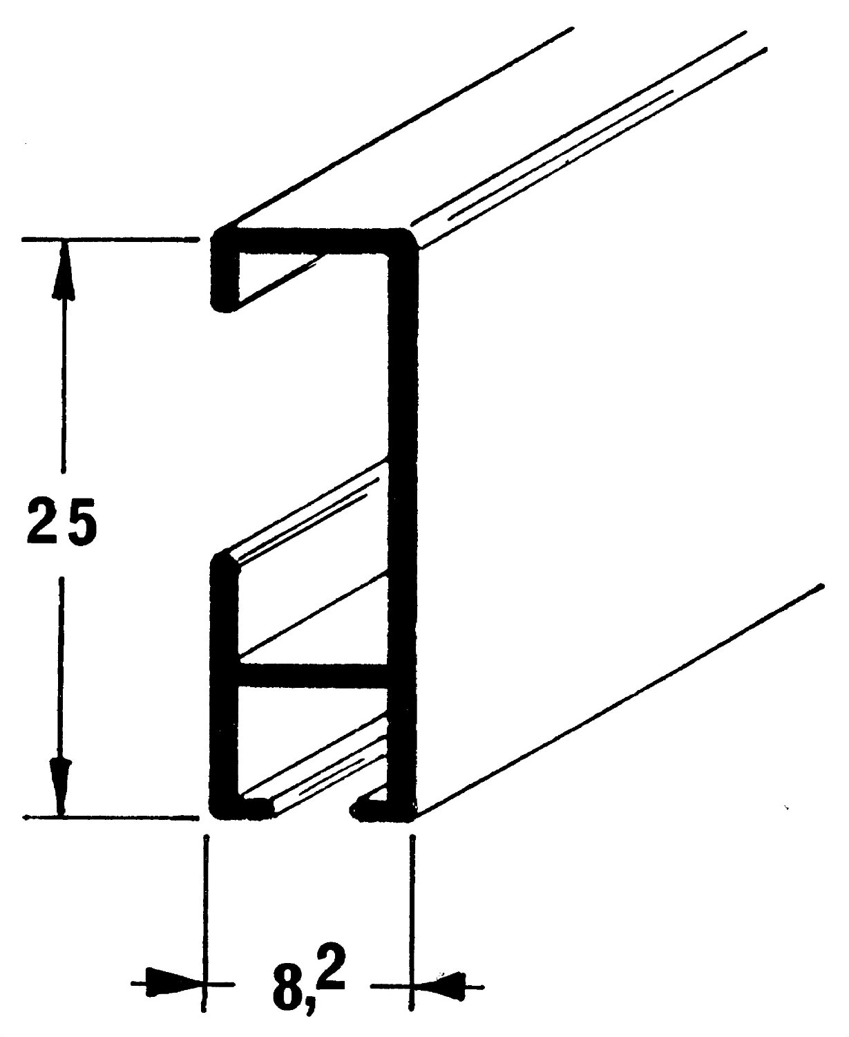 Bilderschiene Maße