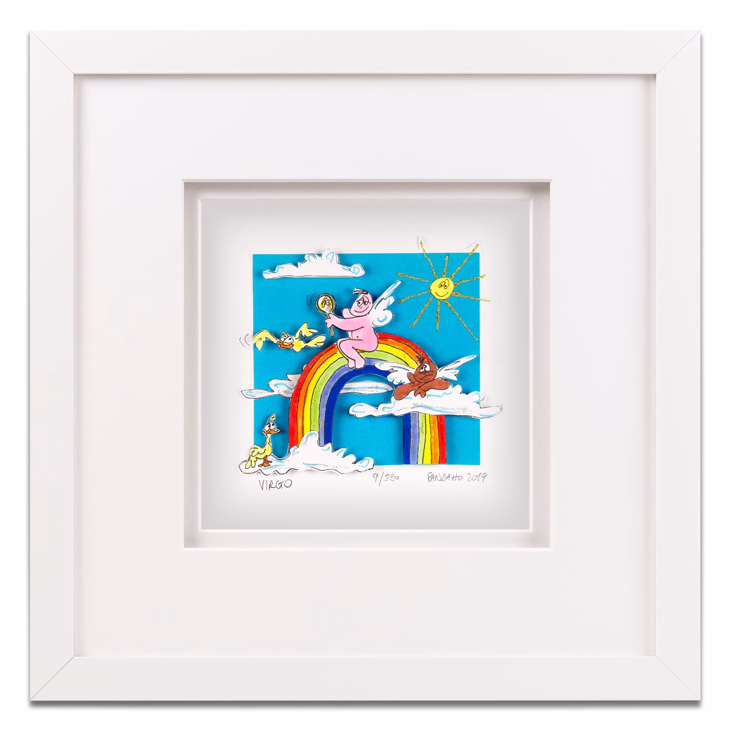 Sternzeichen Jungfrau Paolo Randazzo 3D Bild weisser Bilderrahmen Holz 1500x1500 Sternzeichen Jungfrau Paolo Randazzo 3D Bild weisser Bilderrahmen Holz 1500x1500